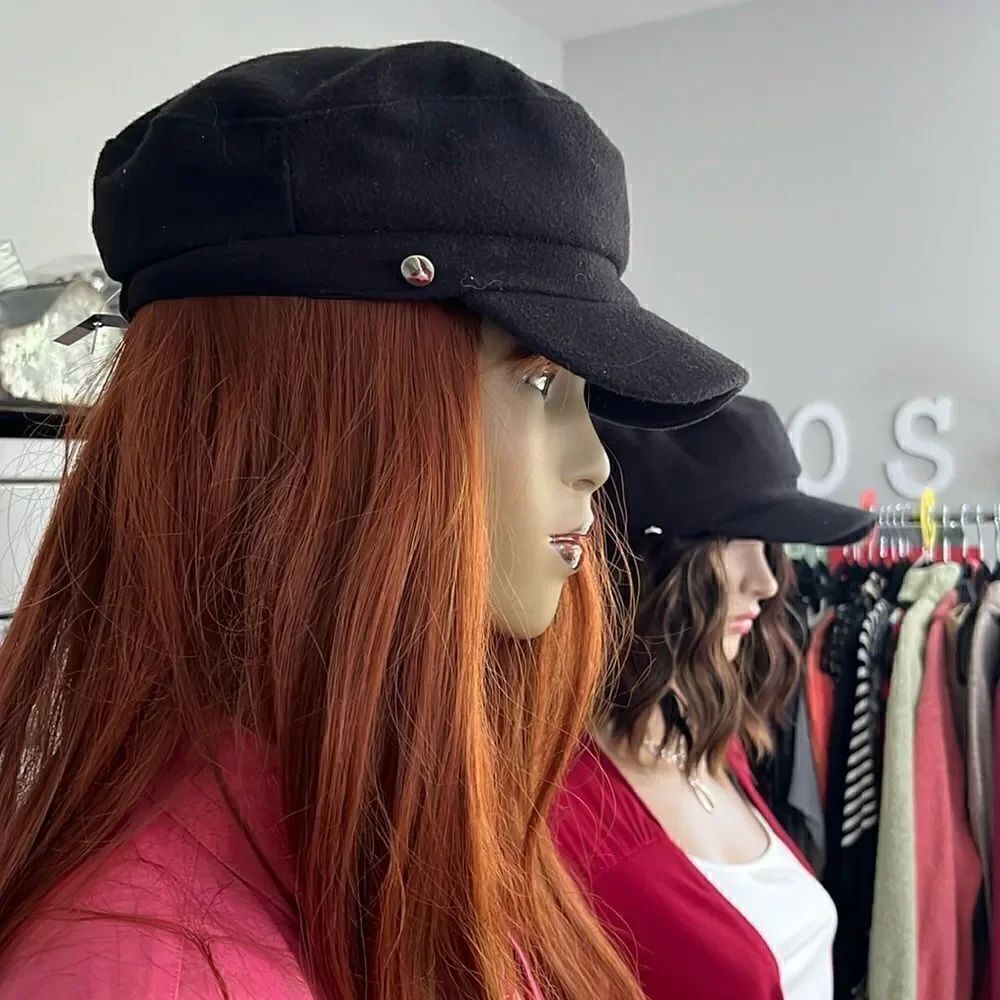 One Size Fleece Hat Black New